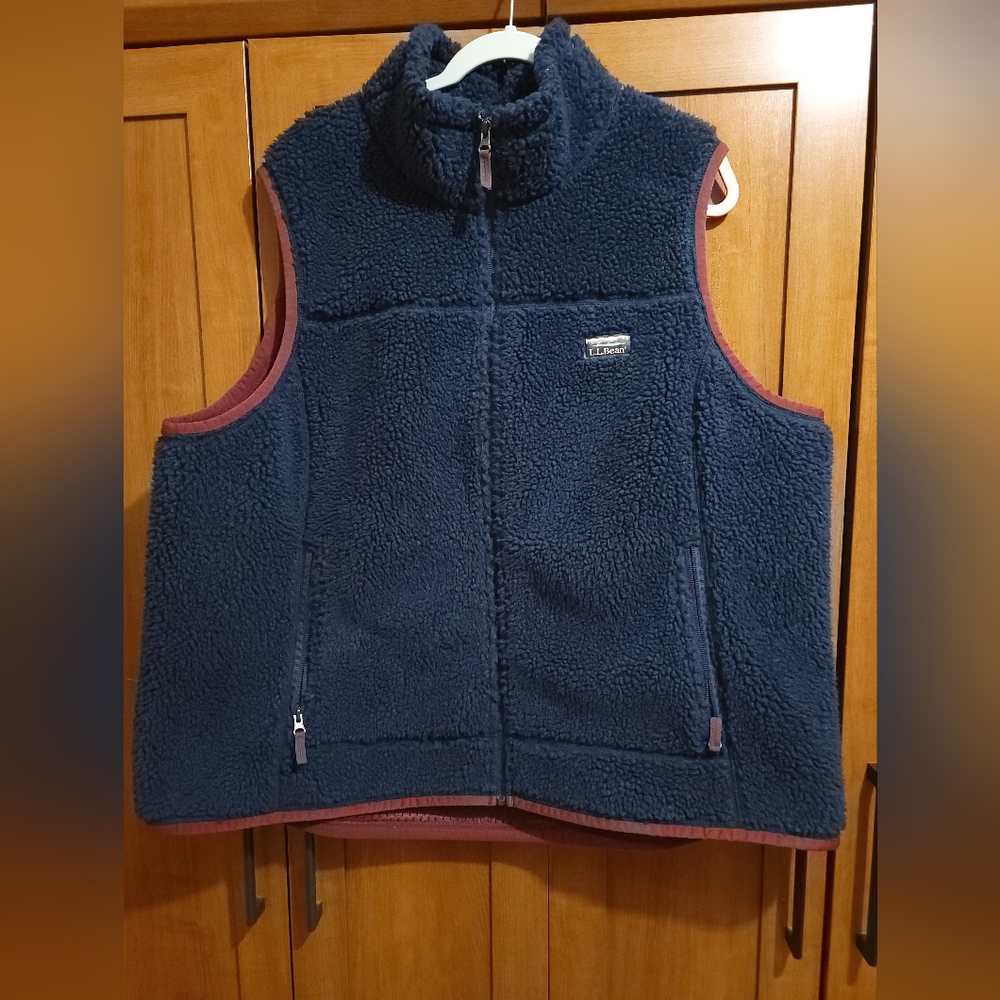 L.L Bean Sherpa Deep Pile Fleece Vest Women's 3X